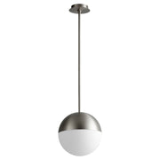 Mondo 12" LED Pendant in Satin Nickel