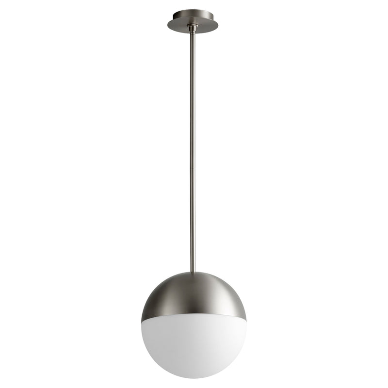 Mondo 12" LED Pendant in Satin Nickel
