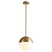 Mondo 12" LED Pendant in Aged Brass