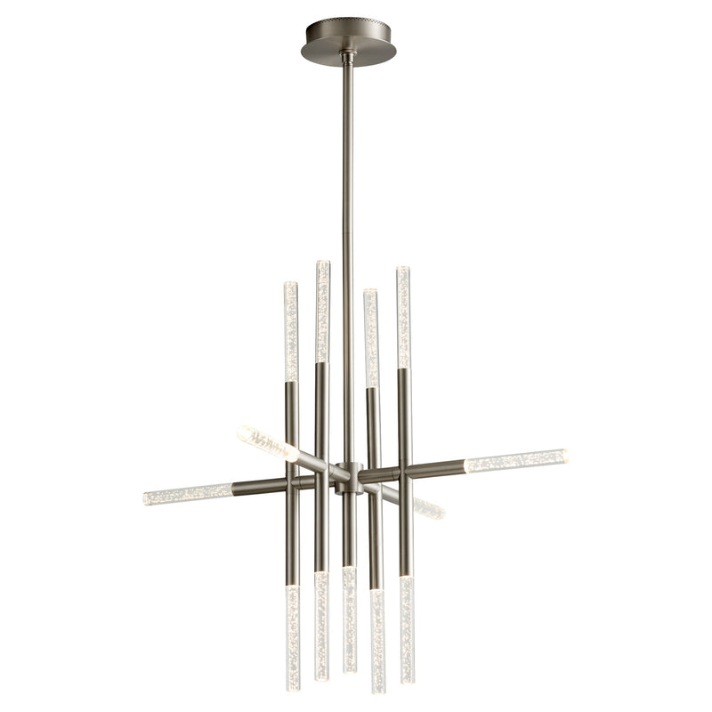 Moxy LED Chandelier in Satin Nickel