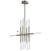 Moxy LED Chandelier in Satin Nickel