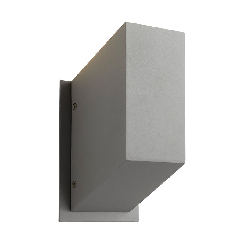 Uno Small LED Outdoor Wall Sconce in Gray