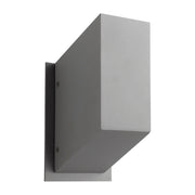 Uno Small LED Outdoor Wall Sconce in Gray