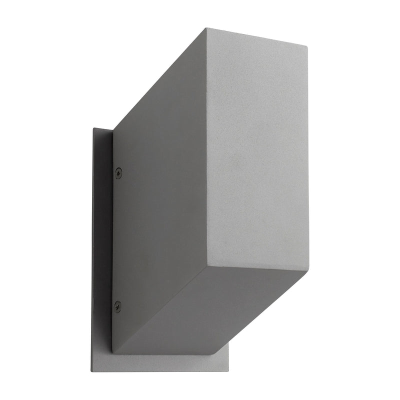 Uno Small LED Outdoor Wall Sconce in Gray