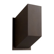 Uno Small LED Outdoor Wall Sconce in Oiled Bronze