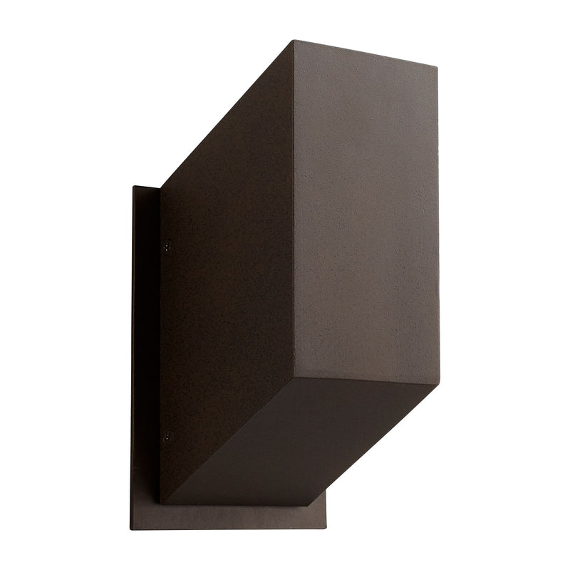 Uno Small LED Outdoor Wall Sconce in Oiled Bronze
