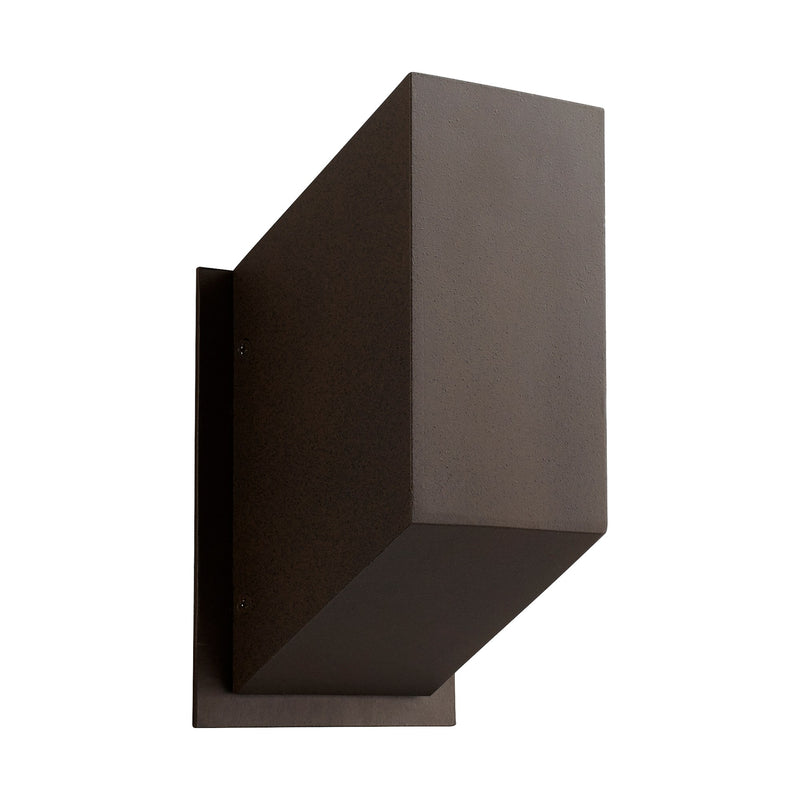 Uno Small LED Outdoor Wall Sconce in Oiled Bronze