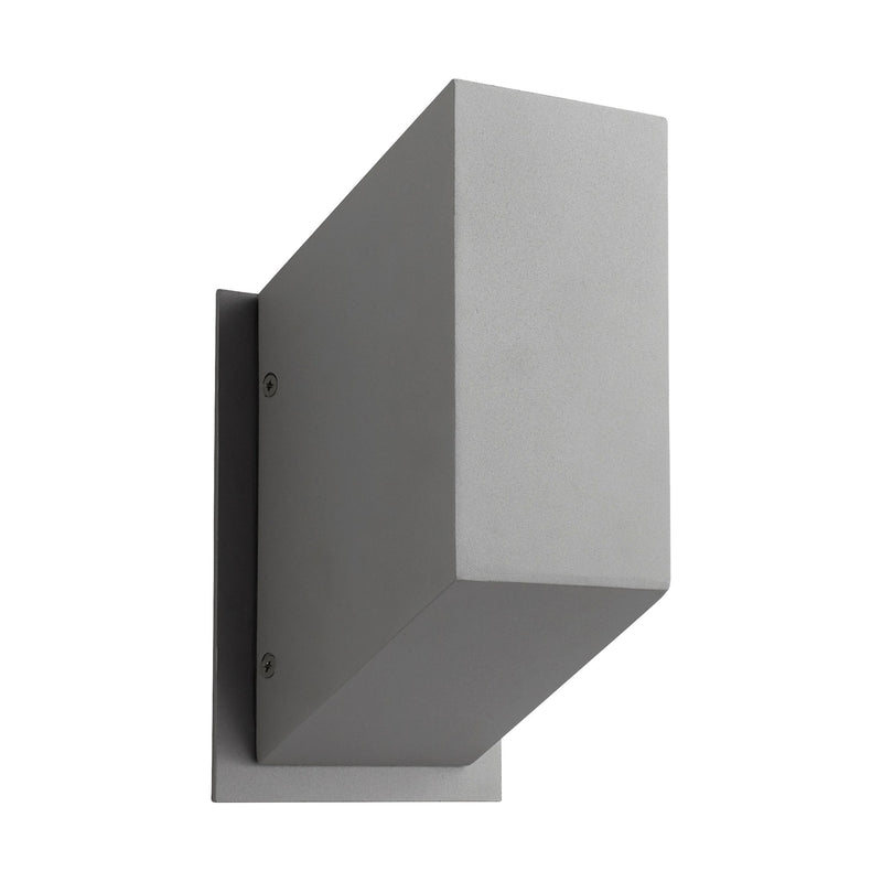 Uno Small LED Outdoor Wall Sconce in Gray