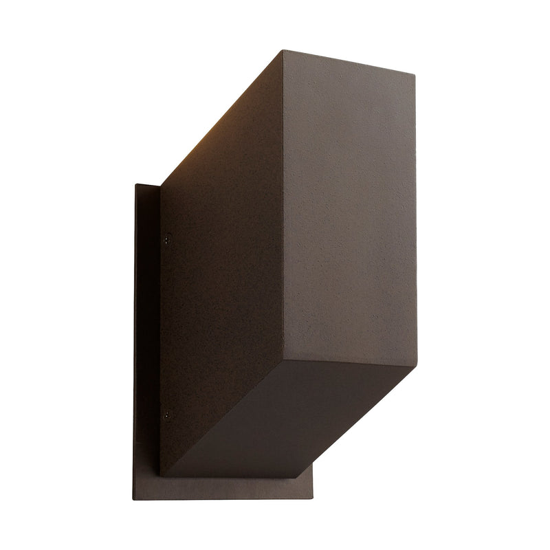 Uno Small LED Outdoor Wall Sconce in Oiled Bronze