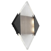 Nova 2 Light LED Outdoor Wall Sconce in Black