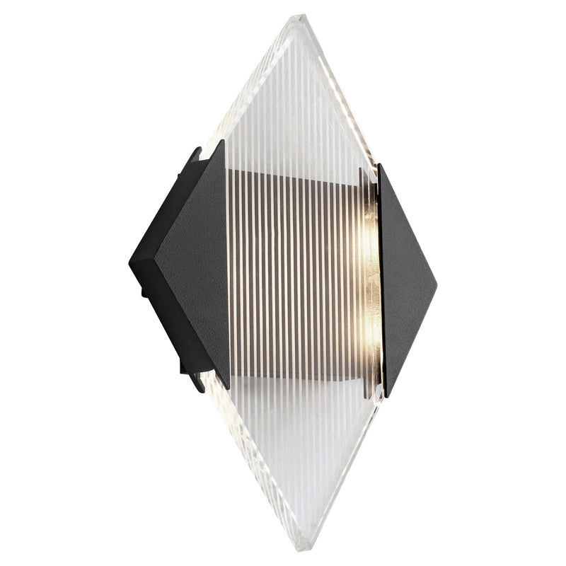 Nova 2 Light LED Outdoor Wall Sconce in Black