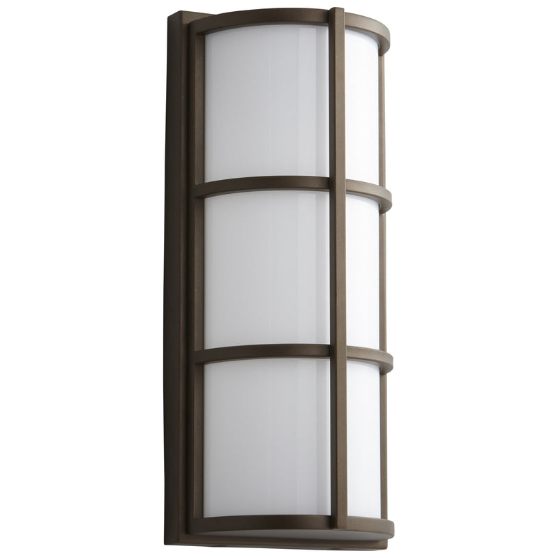 Leda Small LED Outdoor Wall Sconce in Oiled Bronze