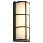 Leda Small LED Outdoor Wall Sconce in Oiled Bronze