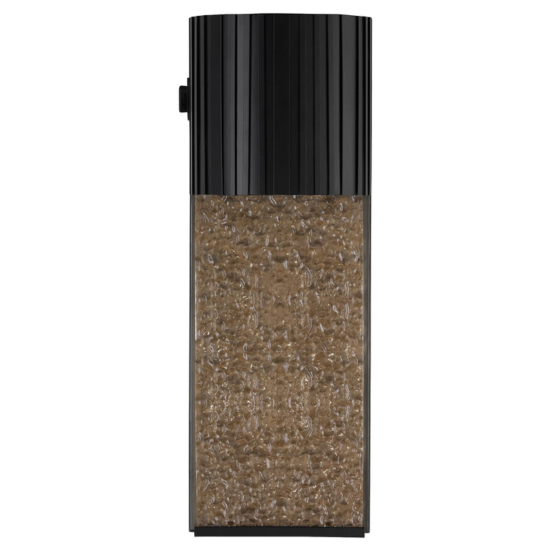 Cascata 20" LED Outdoor Wall Sconce in Black / Aged Copper