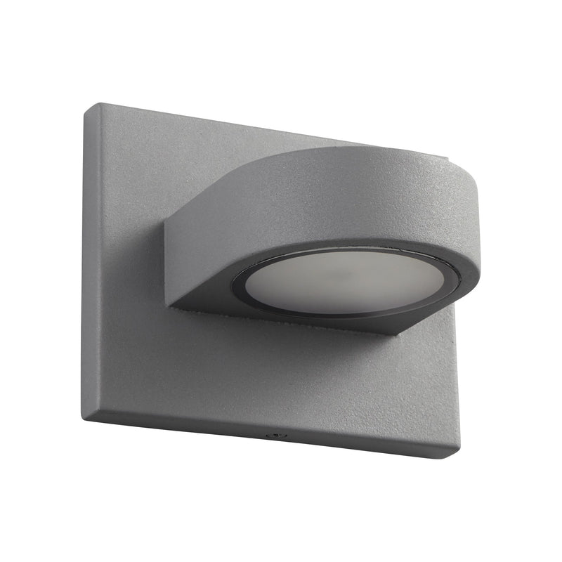 Eris Small LED Outdoor Wall Sconce in Gray