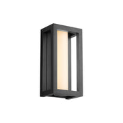 Aperto Small LED Outdoor Wall Lantern in Black