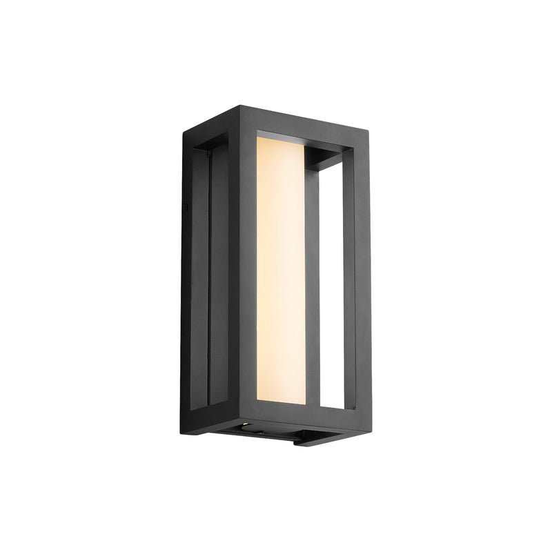 Aperto Small LED Outdoor Wall Lantern in Black