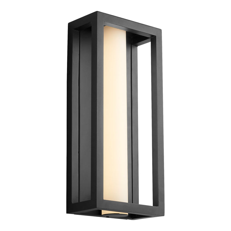 Aperto Large LED Outdoor Wall Lantern in Black