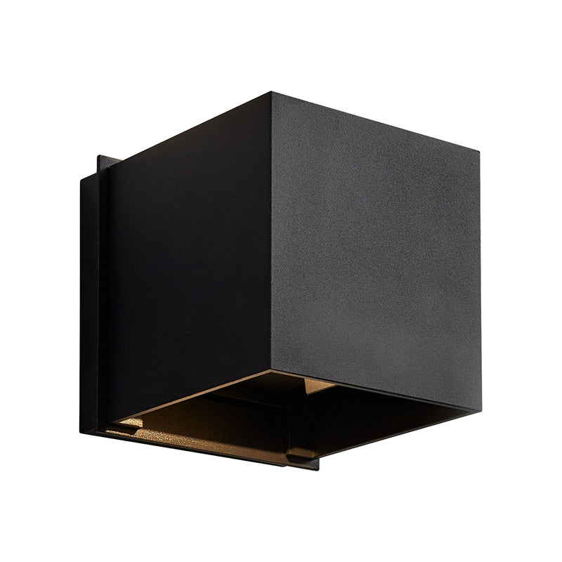 Kubo LED Outdoor Wall Sconce in Black