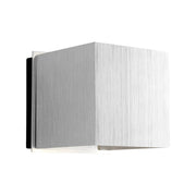 Kubo LED Outdoor Wall Sconce in Brushed Aluminum