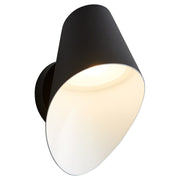 Lottie Coastal Grade LED Outdoor Wall Sconce in Black