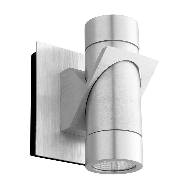 Razzo LED Outdoor Wall Sconce in Brushed Aluminum