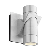 Razzo LED Outdoor Wall Sconce in Brushed Aluminum