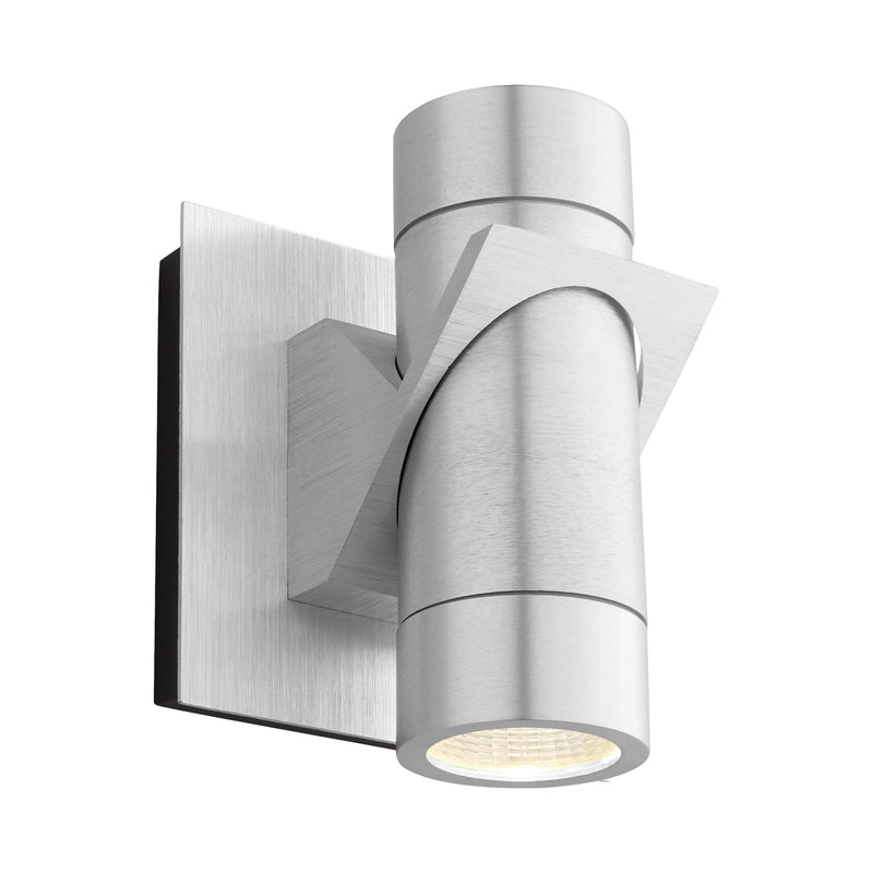 Razzo LED Outdoor Wall Sconce in Brushed Aluminum