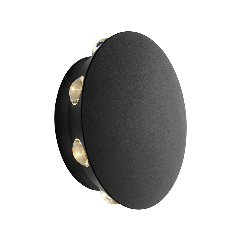 Rickie LED Outdoor Wall Sconce in Black