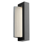 Verve 14" LED Outdoor Wall Sconce in Black / Brushed Aluminum