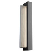 Verve 22" LED Outdoor Wall Sconce in Black / Brushed Aluminum