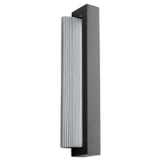 Verve 22" LED Outdoor Wall Sconce in Black / Brushed Aluminum