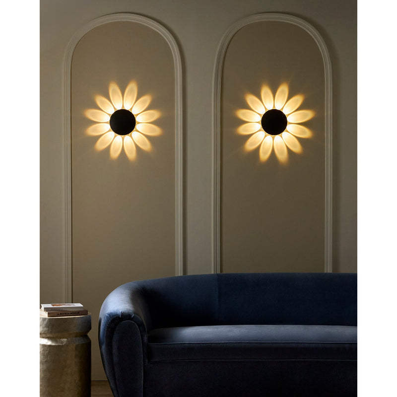 Rickie 8" LED Outdoor Wall Sconce in Black