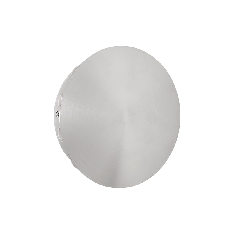 Rickie 8" LED Outdoor Wall Sconce in Brushed Aluminum