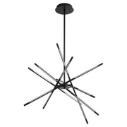 Palillos 12 Light LED Chandelier in Black