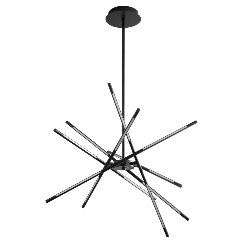 Palillos 12 Light LED Chandelier in Black