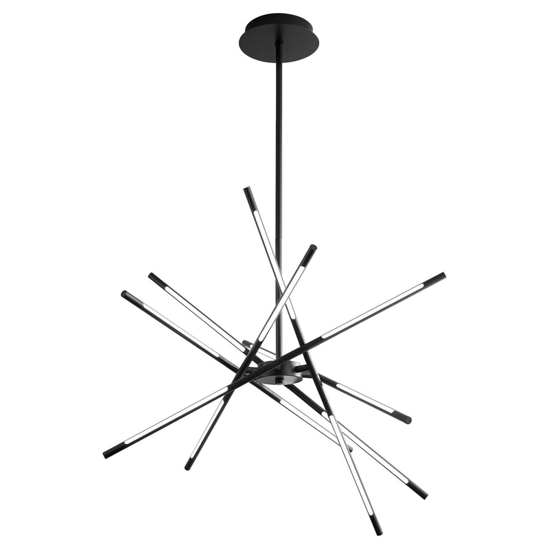 Palillos 12 Light LED Chandelier in Black
