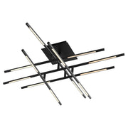 Palillos 12 Light LED Semi-Flush Mount in Black