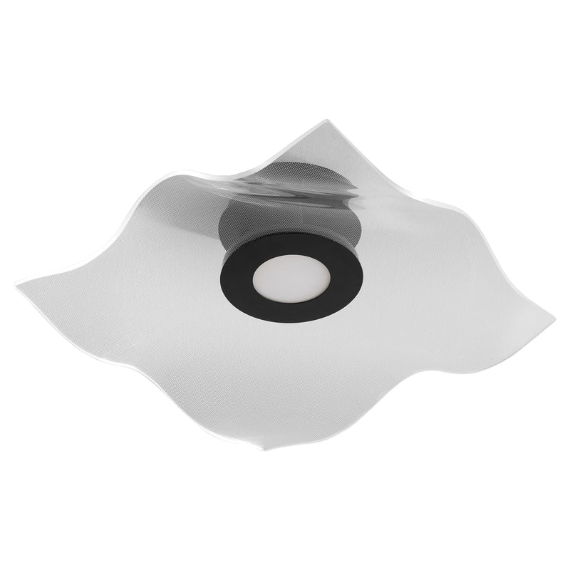 Medusa 20" LED Semi-Flush Mount in Black