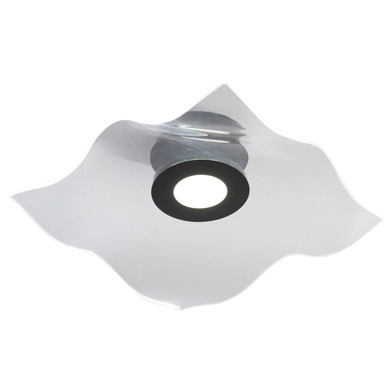 Medusa 20" LED Semi-Flush Mount in Black