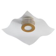 Medusa 20" LED Semi-Flush Mount in Aged Brass