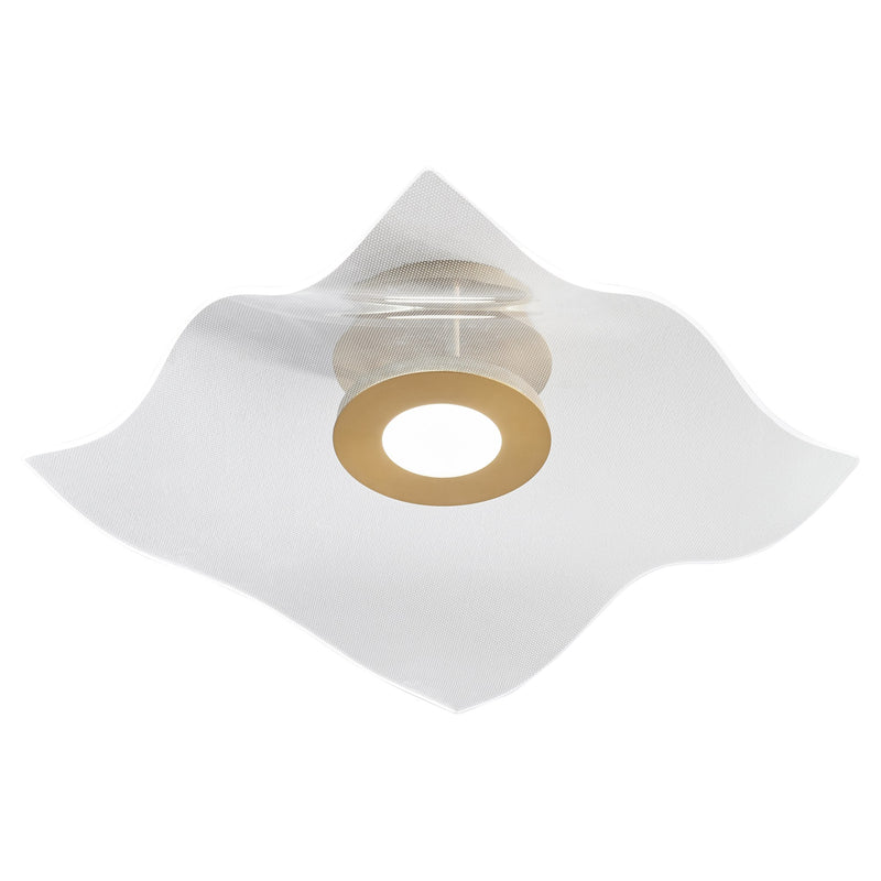 Medusa 20" LED Semi-Flush Mount in Aged Brass