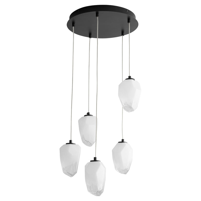 Vivo 5 Light LED Pendant in Black
