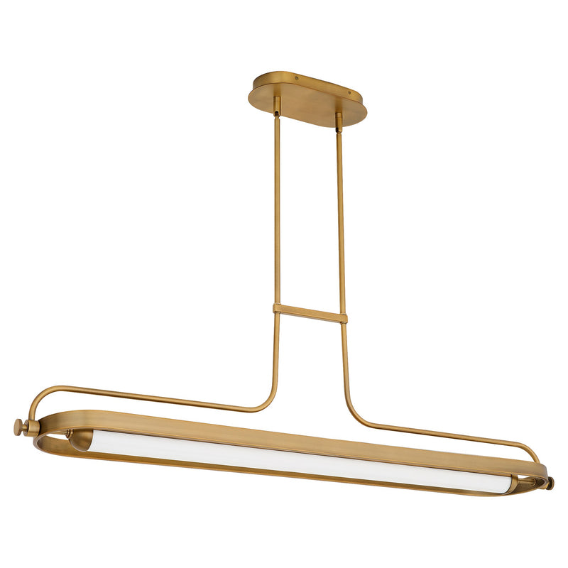 Braem 48" LED Linear Pendant in Brushed Brass