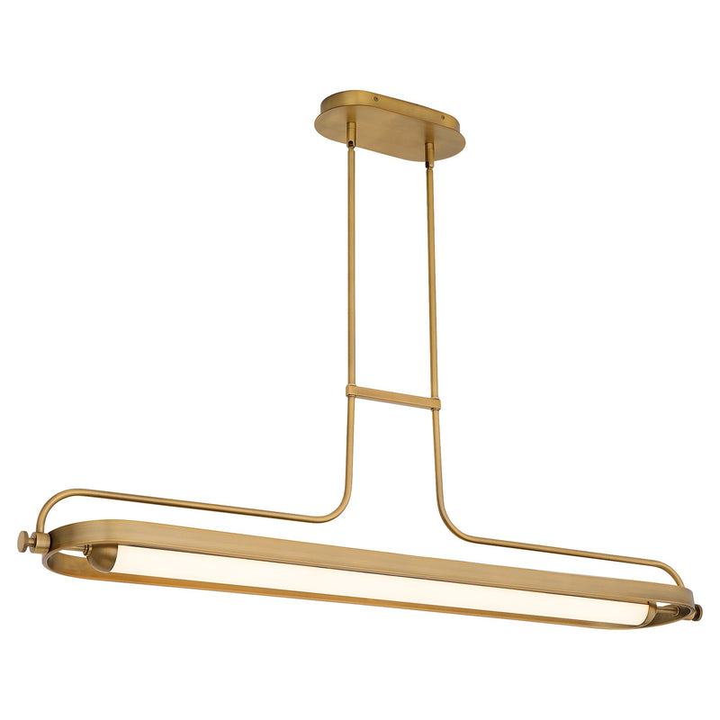 Braem 48" LED Linear Pendant in Brushed Brass
