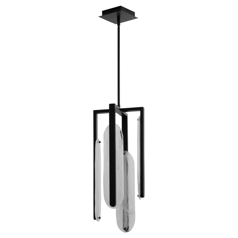 Avian 4 Light LED Pendant in Black