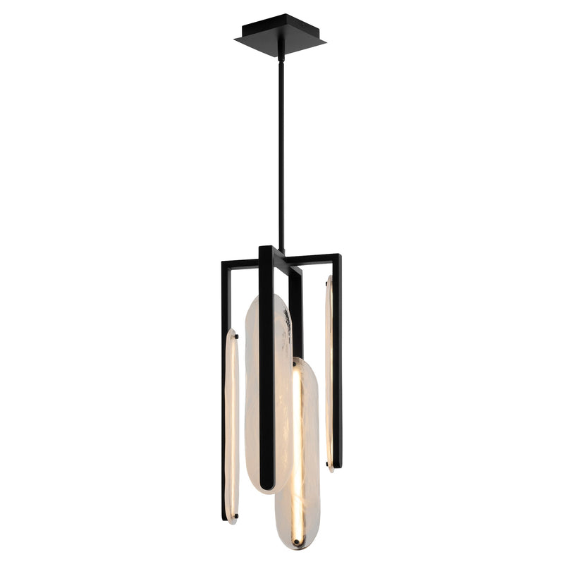 Avian 4 Light LED Pendant in Black