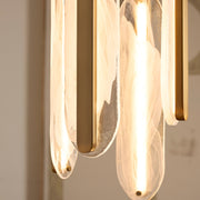 Avian 4 Light LED Pendant in Brushed Brass
