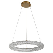 Élan 24" LED Pendant in Aged Brass