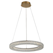 Élan 24" LED Pendant in Aged Brass